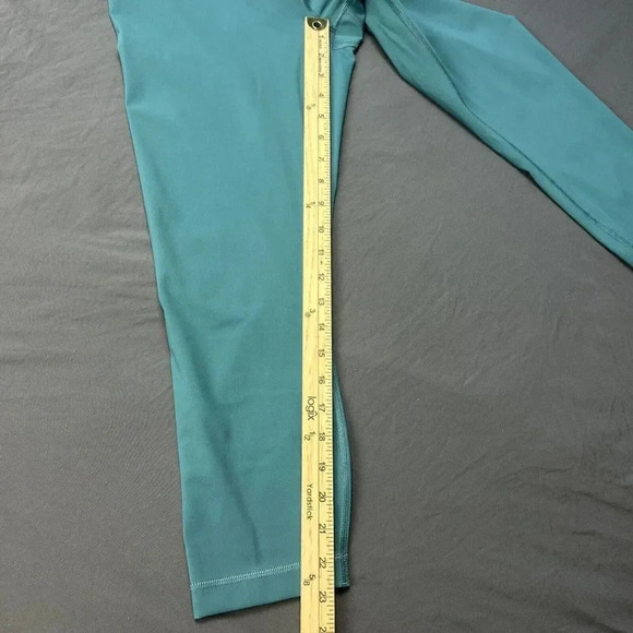 Lululemon Women Speed Wunder MR Crop Tight 23” LW6BLFS DPCV Teal Blue Size 10 - Picture 8 of 13